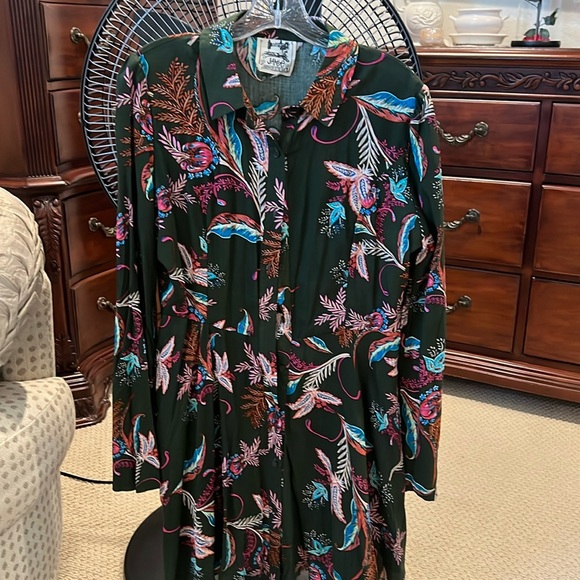 jaase Dresses & Skirts - Long sleeve button-down dress